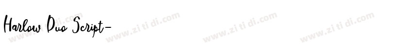 Harlow Duo Script字体转换 Harlow Duo Script字体转换